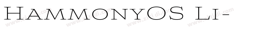 HammonyOS Li字体转换